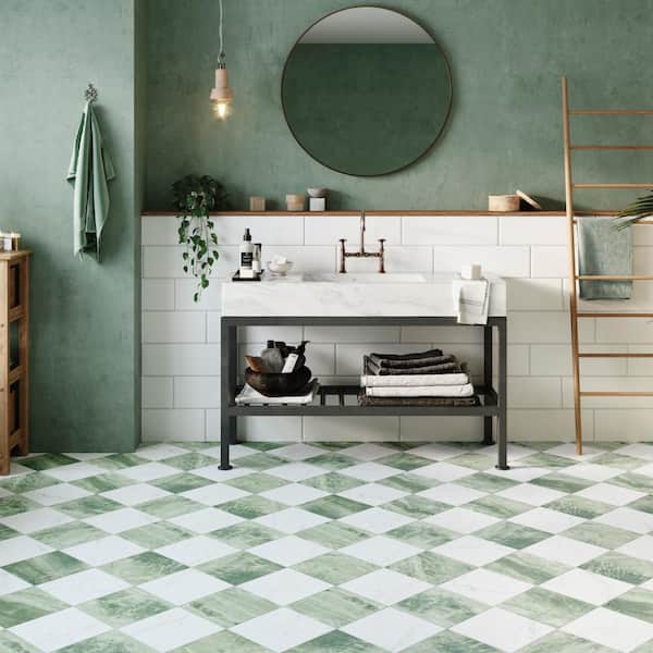 Marbilia Chess Jungle 17 in. x 17 in. Porcelain Floor and Wall Tile (14.77 sq. ft. /Case)