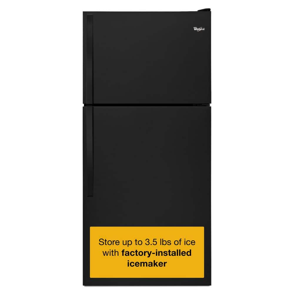 black-whirlpool-top-freezer-