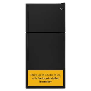 Whirlpool 30 in. 18.3 cu. ft. Top Freezer Refrigerator in Black