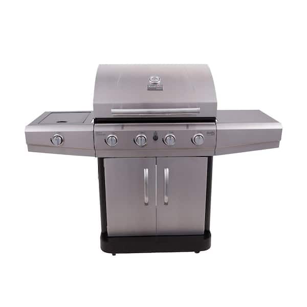Char-Broil Classic 4-Burner Propane Gas Grill with Side Burner