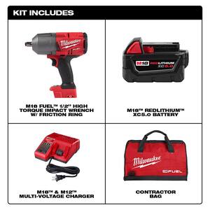 M18 FUEL 18- V Lithium-Ion Brushless Cordless 1/2 in. Impact Wrench Kit with PACKOUT Tool Box and Dolly