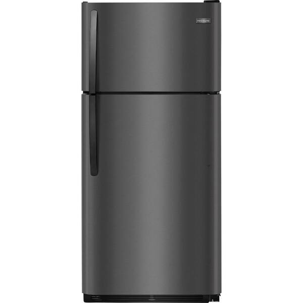 Frigidaire 18 cu. ft. Top Freezer Refrigerator in Black Stainless Steel