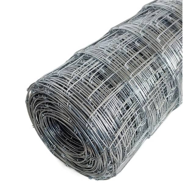 164 ft. L x 4 ft. H 14-Gauge Heavy Metal Galvanized Field Wire Garden Fence for Yard Livestock and Animals Protection