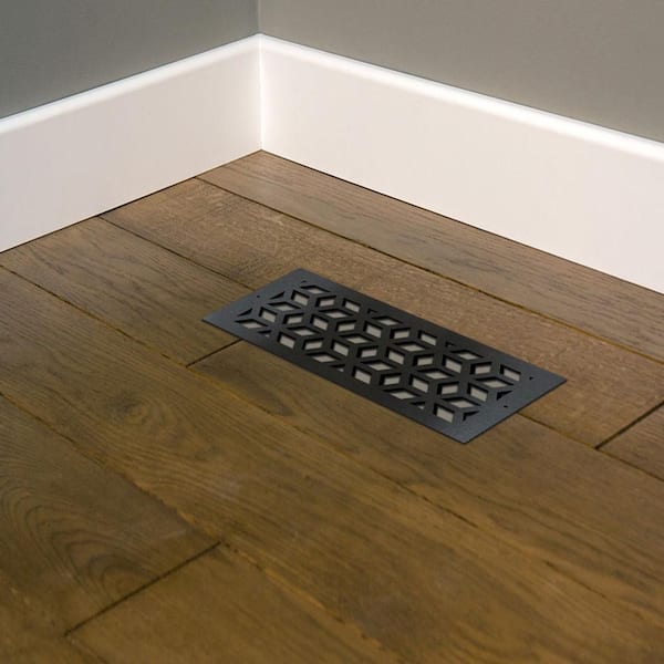 STELLAR Metal Screw-In Floor Register. Duct Opening 6x12 (Overall