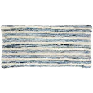 Lifestyles Denim 14 in. x 30 in. Rectangle Throw Pillow