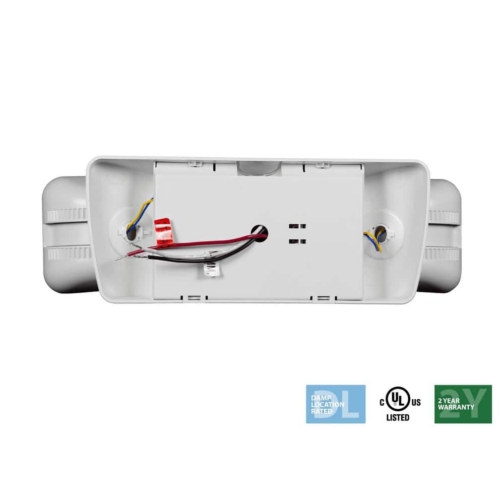NICOR Adjustable White LED Emergency Light Fixture