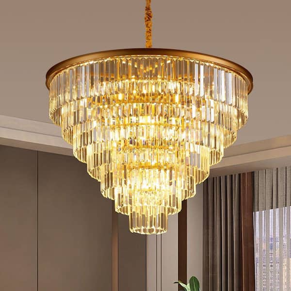 Topaz chandelier ゴールド シャンデリア　特別価格 raccroc Modern 7-Tier 22-Light Gold Crystal Chandeliers Luxury