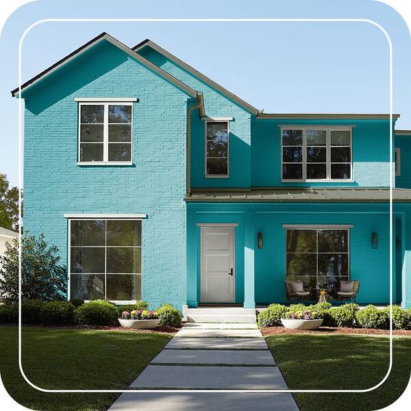 BEHR PREMIUM PLUS 1 qt. #510B-7 Empress Teal Semi-Gloss Enamel