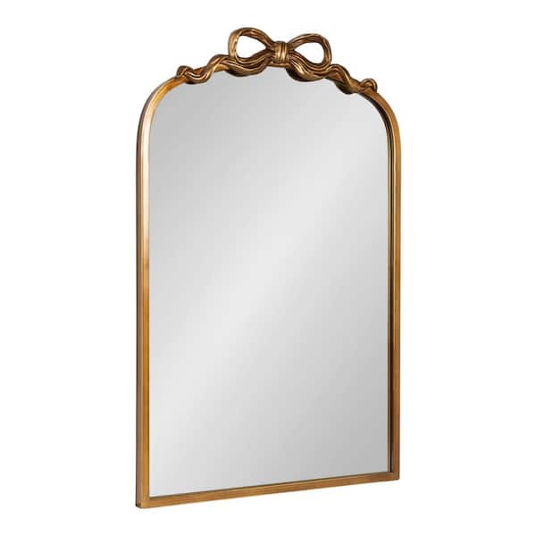 Arendahl Gold 19 in. W x 29 in. H Traditional Arch Metal Framed Mirror