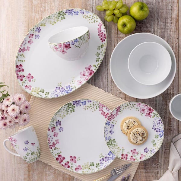 Noritake Hertford (White) Bone China 5-Piece Place Setting