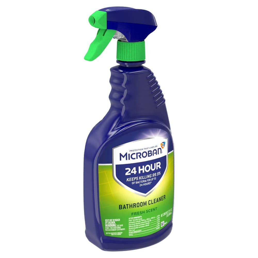 Microban 32 oz. Fresh Scent 24 Hour Bathroom Cleaner Spray