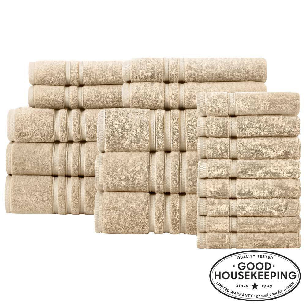 Home Decorators Collection Turkish Cotton Ultra Soft Khaki 18Piece