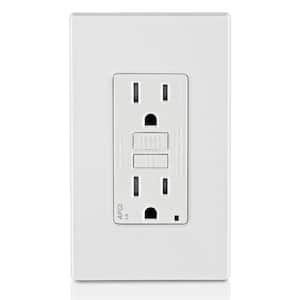 15 Amp Tamper Resistant AFCI Outlet, White