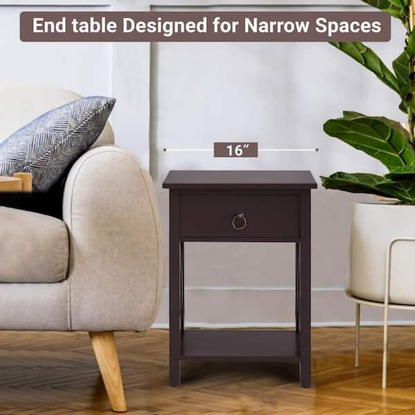 Tall mini tables w/ 2 shelves | sofa table | sofa side table | bedside night table | accent table | small end table | sofa end table offers