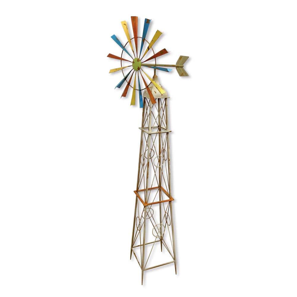 BACKYARD EXPRESSIONS PATIO · HOME · GARDEN 63 in. Rainbow Windmill