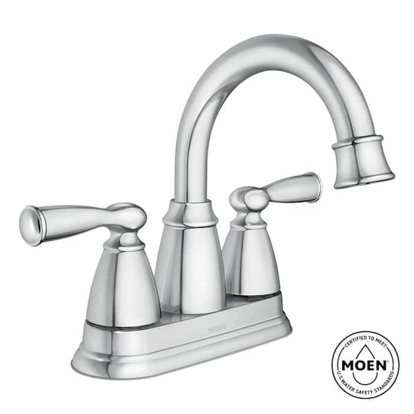 Banbury 4 in. Centerset Double Handle Bathroom Faucet in Chrome