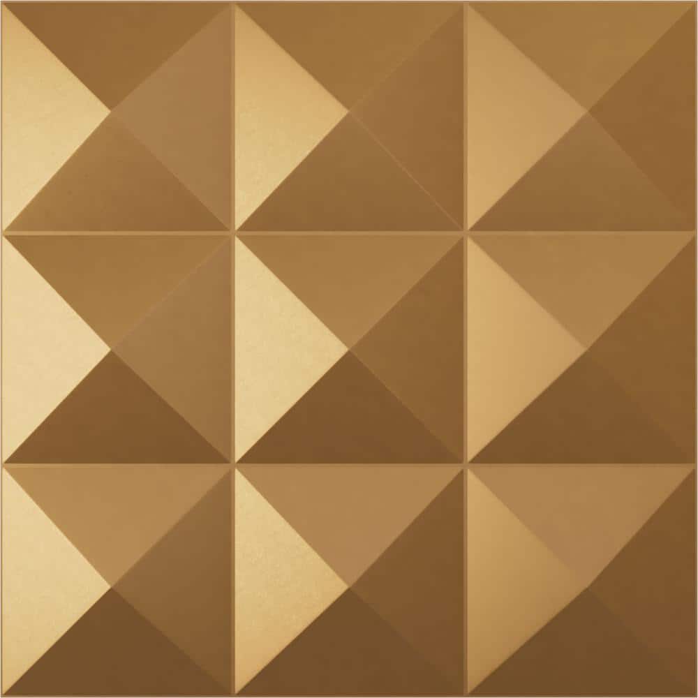 19 5/8 in. x 19 5/8 in. Benson EnduraWall Decorative 3D Wall Panel, Gold (12-Pack for 32.04 Sq. Ft.) price history on PriceWatchPro