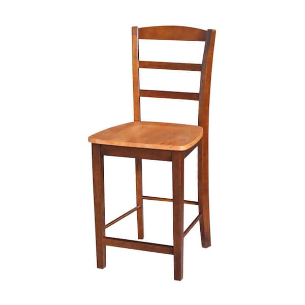 International Concepts Madrid 24 in. Cinnamon and Espresso Bar Stool