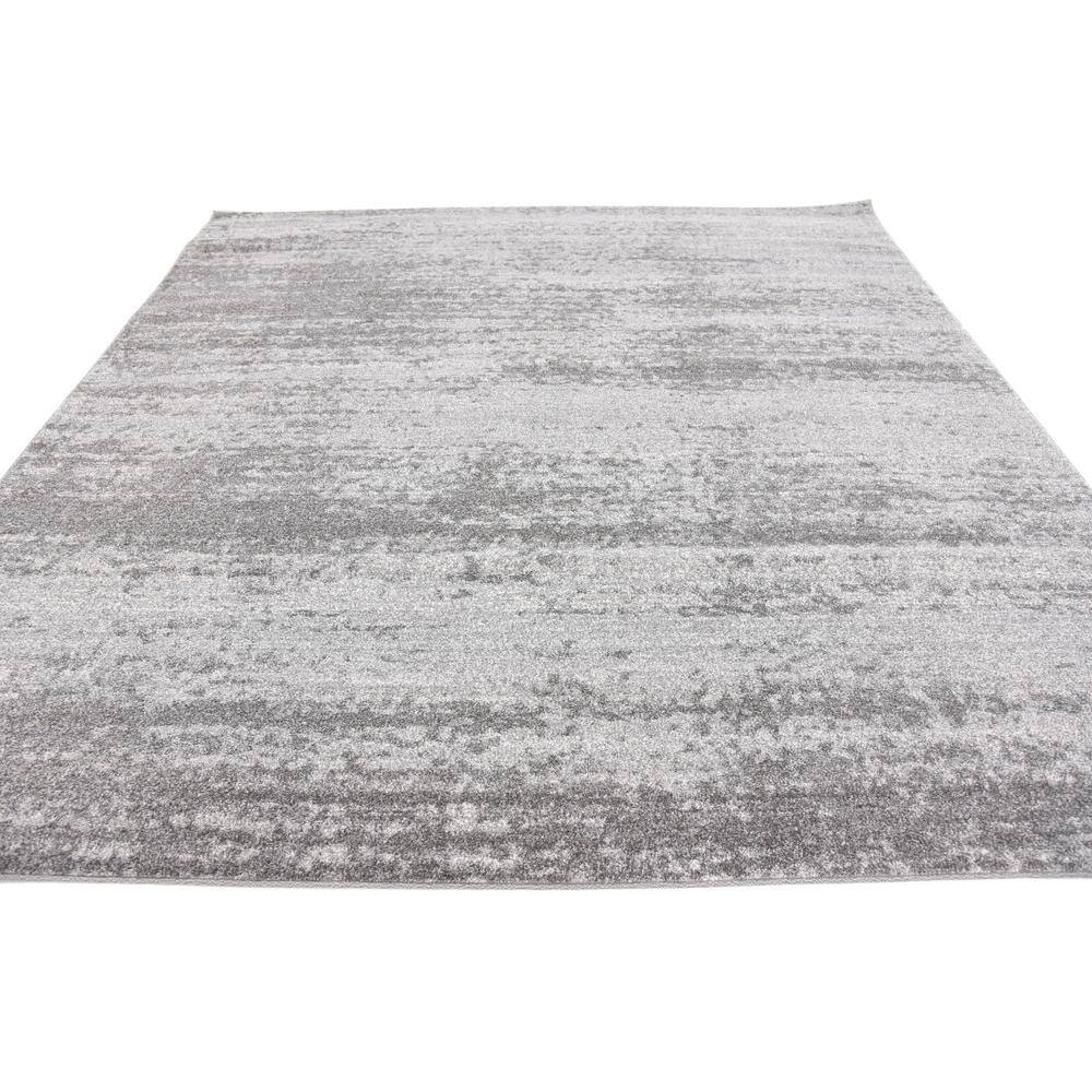 Lucille 8' Square Gray Synthetic Tufted Reversible Rug