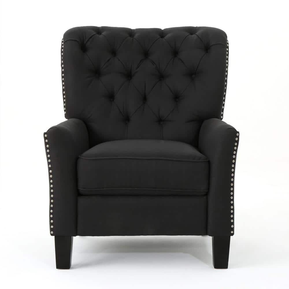 Cerelia Dark Charcoal Tufted Recliner