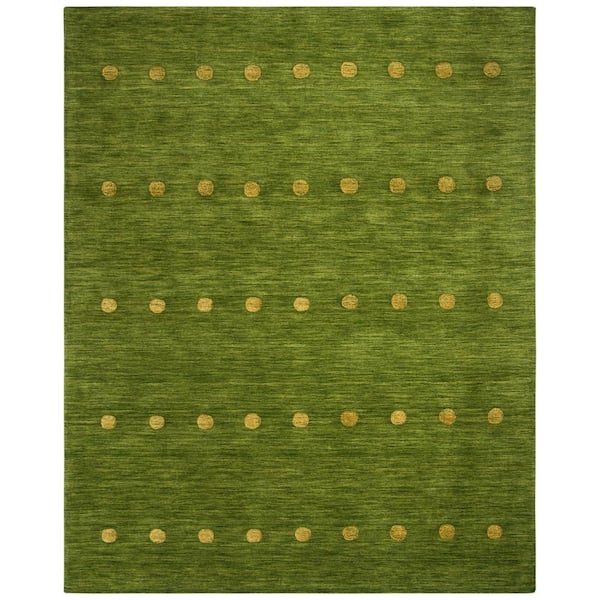 SAFAVIEH Himalaya Green 8 ft. x 10 ft. Geometric Area Rug