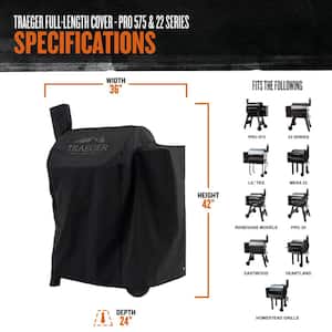 Full Length Grill Cover for Pro 575 and Pro Series 22 Pellet Grill