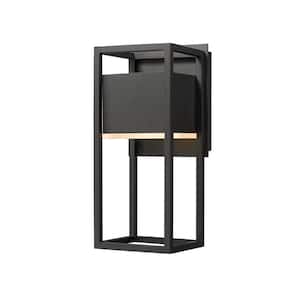 Barwick Black Outdoor Hardwired Wall Sconce with Integrated LED