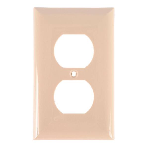 GE 2 Receptacle Nylon Wall Plate - Ivory