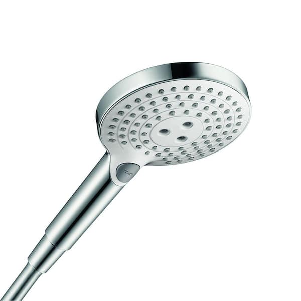 Hansgrohe 3-Spray Patterns with 2.0 GPM 4.875 in. Wall Mount Handheld Shower Head in Chrome