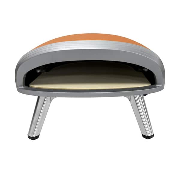 Classic Retro 16 in. Portable Outdoor Propane Pizza Oven in Matte Orange