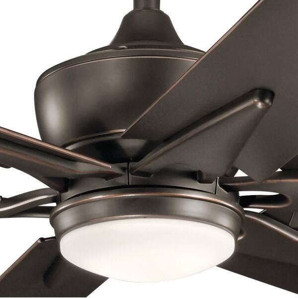 Olde Bronze Downrod Mount Ceiling Fan 