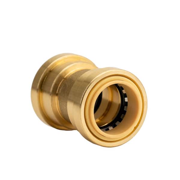 QUICKFITTING 1/2 in. Brass Push-to-Connect Coupling Fitting with