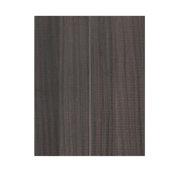 LIFEART CABINETRY Valencia Assembled 36 in. W x 12 in. D x 42 in. H in Chateau Brown Plywood Assembled Wall Kitchen Cabinet