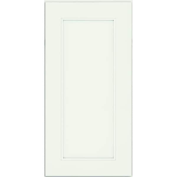 KraftMaid Brooks 7 5/16 in. W x 3/4 in. D x 7 5/16 in. H Quarter Cabinet Door Sample in Frost