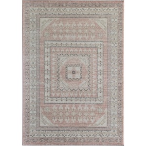 Hailey Carnation Pink 8 ft. x 10 ft. Area Rug