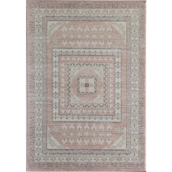 Rugs America Hailey Carnation Pink 8 ft. x 10 ft. Area Rug
