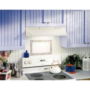 43000 Series 30 in. 260 Max Blower CFM Covertible Under-Cabinet Range Hood with Light in Bisque