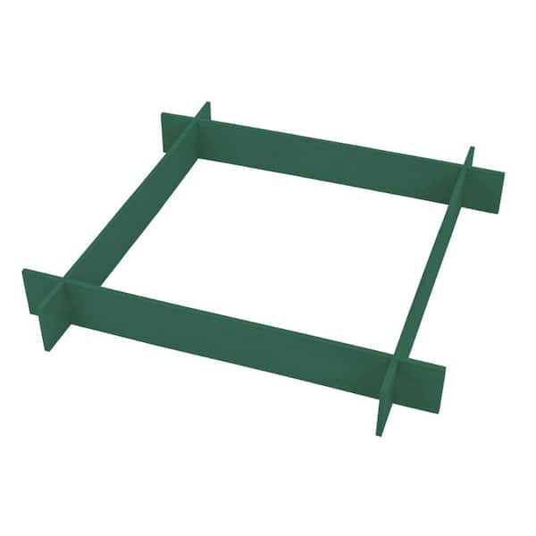 3 ft. by 3 Garden Green Color Raised Garden Box 5 in. high