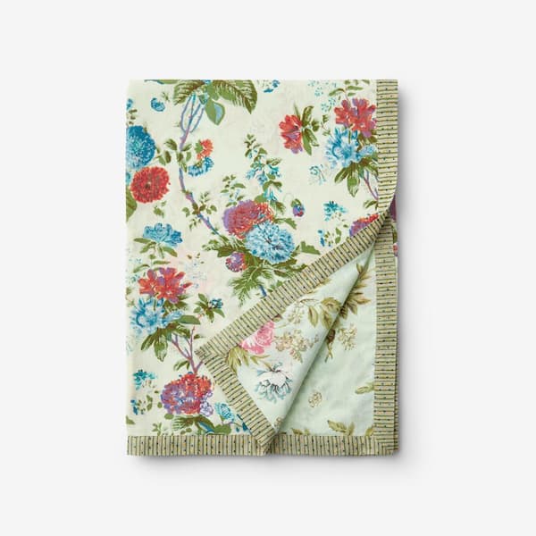 The Company Store Chandni Double Cloth Blue Multi Throw Blanket