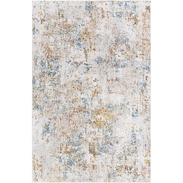 Carmel Rust Modern Abstract 9 ft. 6 in. x 6 ft. 7 in. Area Rug