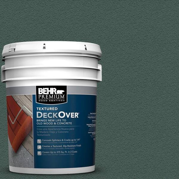 BEHR Premium Textured DeckOver 5 gal. #SC-114 Mountain Spruce Textured Solid Color Exterior Wood and Concrete Coating