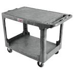 500 lbs. 44 in. x 25 in. Resin Flat Top Utility Cart, PUC-4425
