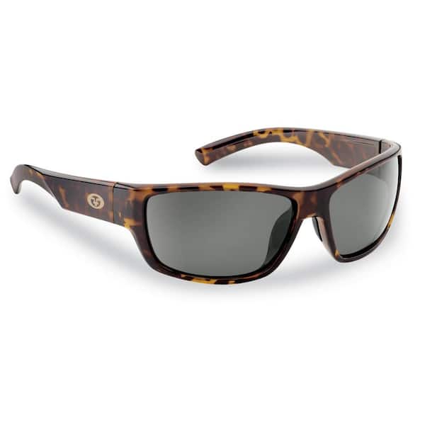 Matecumbe Polarized Sunglasses Tortoise Frame with Smoke Lens