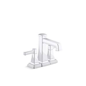 Riff 4 in. Centerset Double Handle 1.2 GPM Bathroom Sink Faucet in Polished Chrome