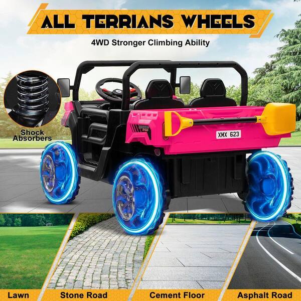 JOYRACER 24-Volt 4 x 200-Watt Ride on Toys with Remote, Metal