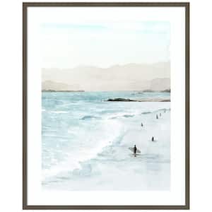 "In the Surf II" by Grace Popp 1 Piece Framed Giclee Nature Art Print 41-in. x 33-in. .