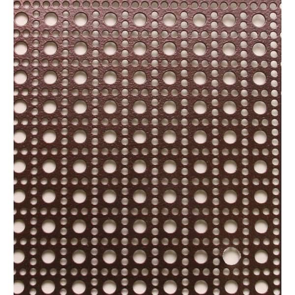 M-D Building Products 3 ft. x 3 ft. Aluminum Venetian Bronze Lincane Sheet
