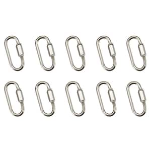 10-Pack Heavy-Duty Chain Connecting Link Size:1-3/4 in. L x 3/4 in. W Finish:Nickel Gauge:4 mm