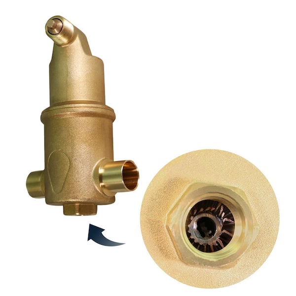 PLUMBFLEX 1-1/4 Sweat Spiral Air Eliminator Valve for Hydronic