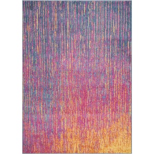 Passion Multicolor 7 ft. x 10 ft. Abstract Geometric Contemporary Area Rug